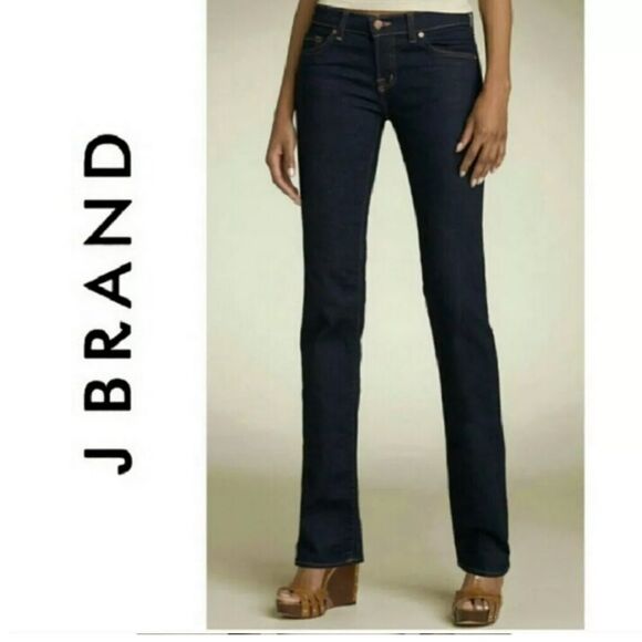J Brand Dark Wash Skinny Straight Cigarette Leg Jean Color Ignite size 29 - Picture 1 of 7